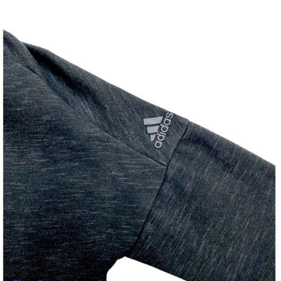 ADIDAS Heartracer Turtle-neck Jersey Moto Jacket in Space Dark Gray - Picture 7 of 9